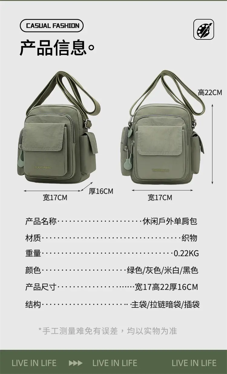 Waterproof Multi-Pocket Commuter Bag 2026 Summer — feature 16