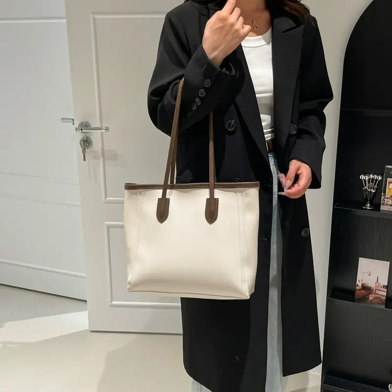 Retro White Korean Style Shoulder Tote Bag 2026 - Image 7