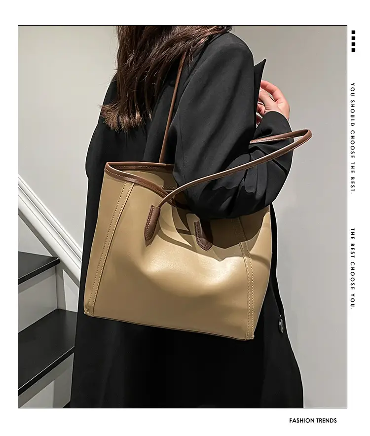 Retro White Korean Style Shoulder Tote Bag 2026 — feature 1