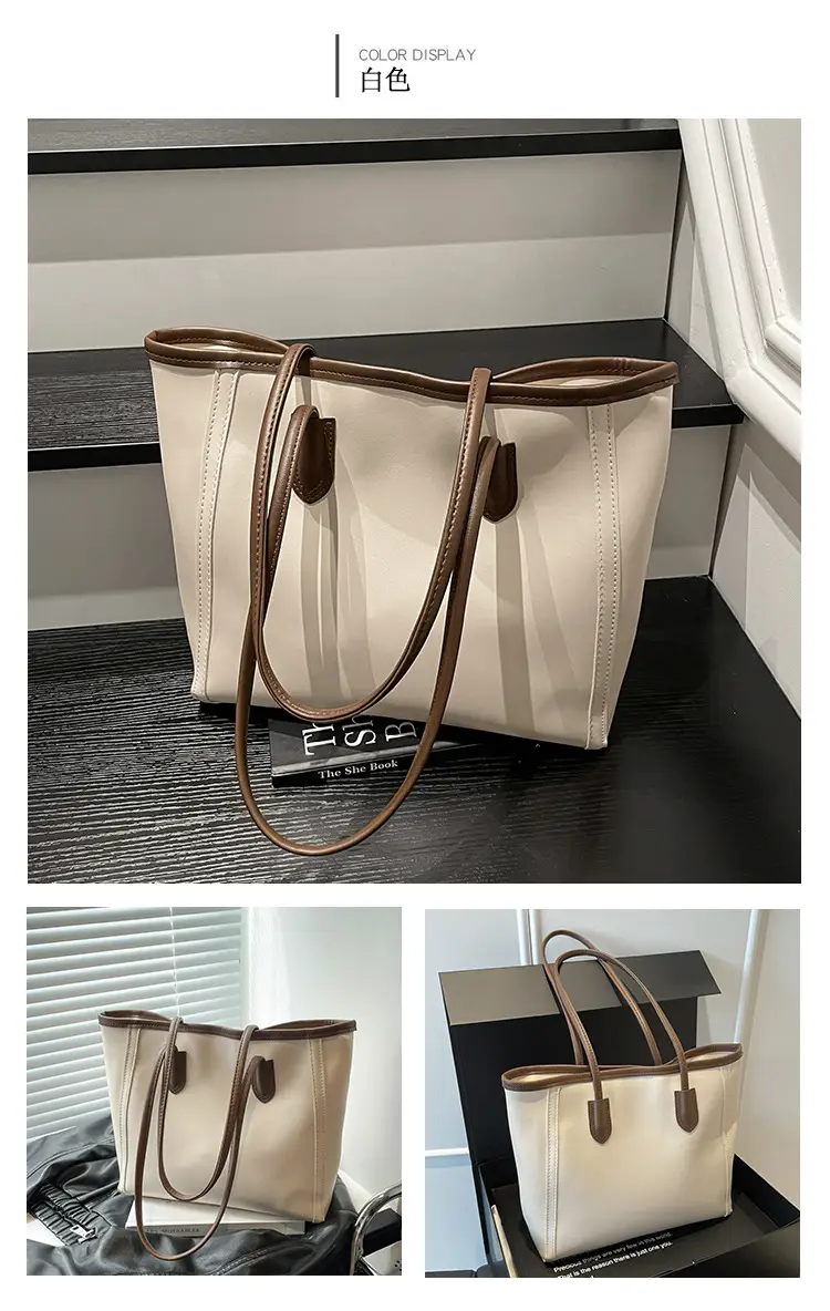 Retro White Korean Style Shoulder Tote Bag 2026 — feature 11