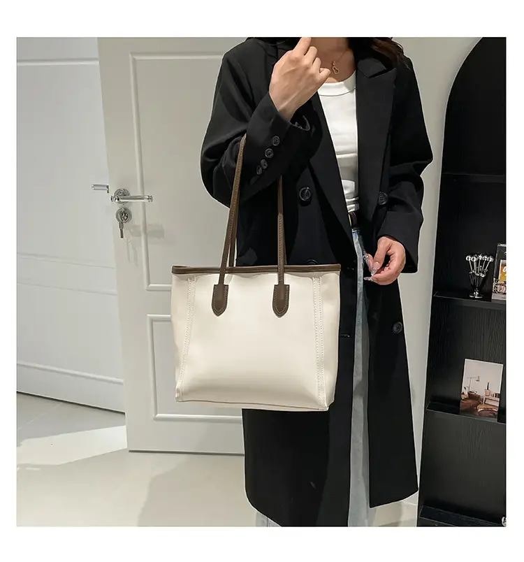 Retro White Korean Style Shoulder Tote Bag 2026 — feature 14