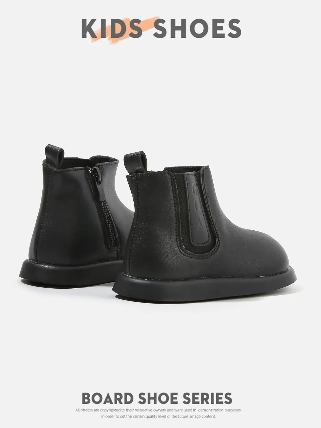Kids Leather Boots White Small Soft Sole — feature 16