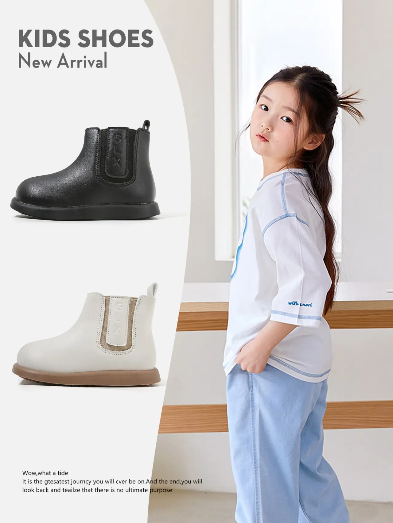 Kids Leather Boots White Small Soft Sole — feature 21