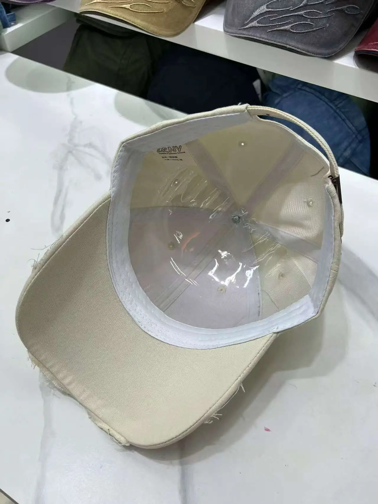Women's Grey Nike Cap with Letter Embroidery — feature 10