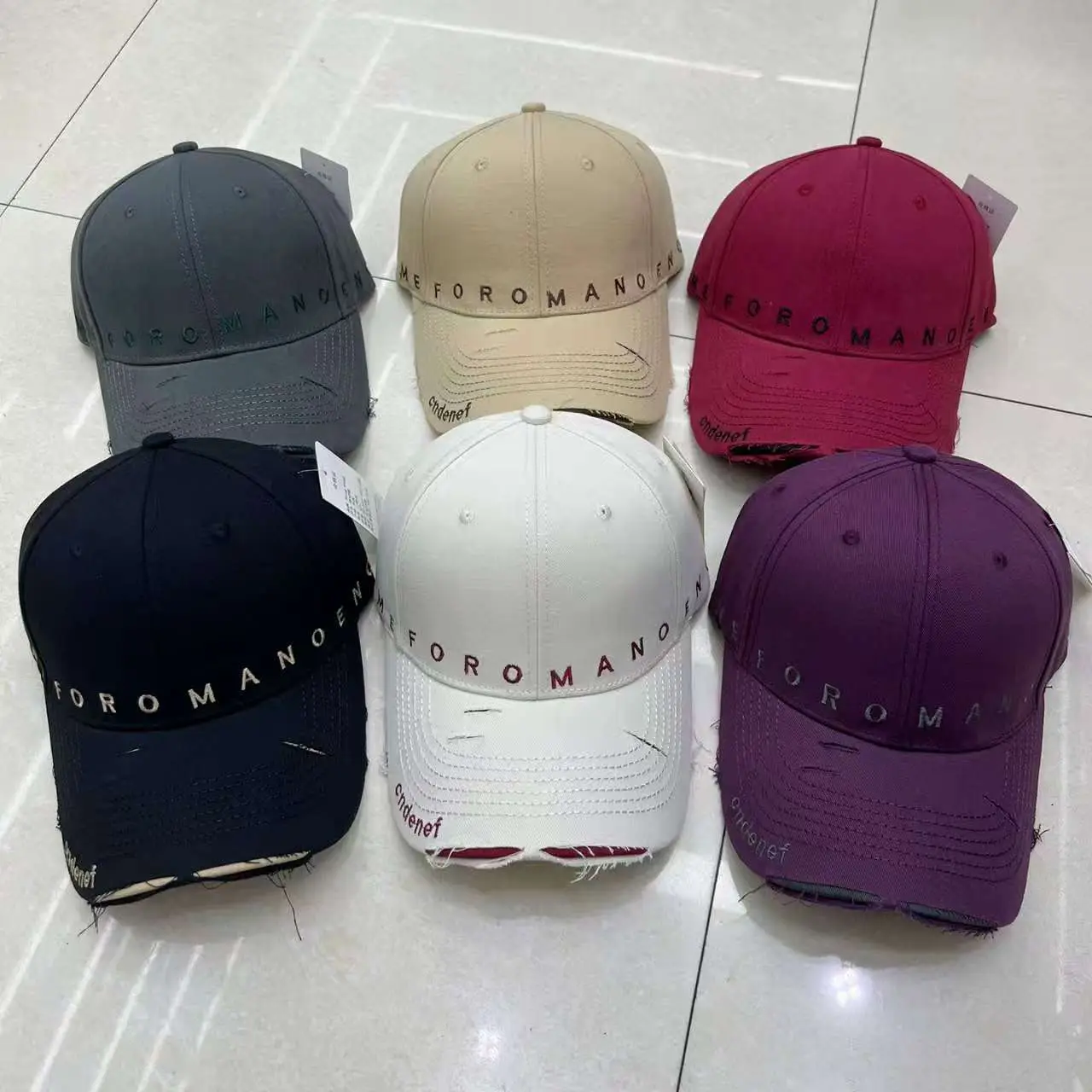 Women's Grey Nike Cap with Letter Embroidery — feature 2