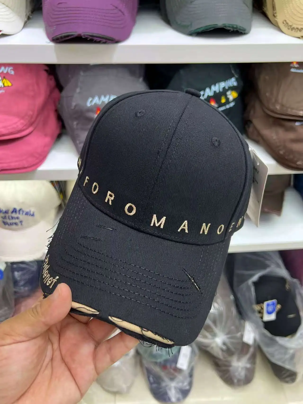 Women's Grey Nike Cap with Letter Embroidery — feature 3