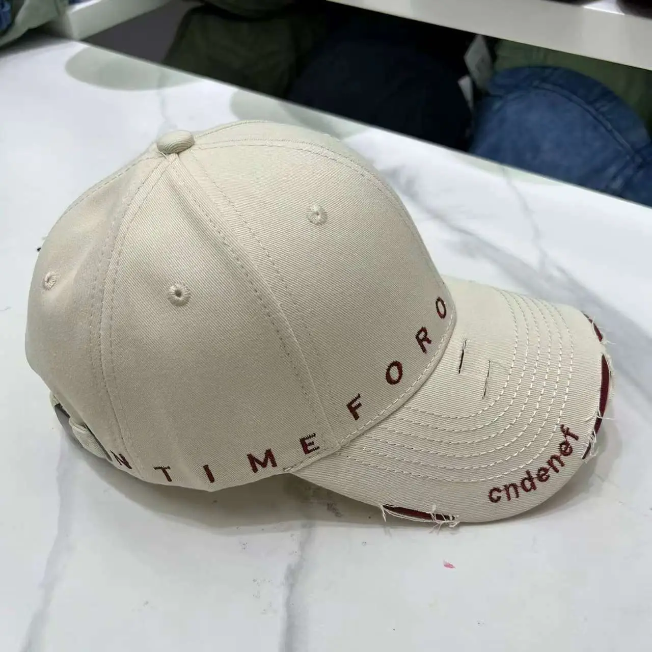 Women's Grey Nike Cap with Letter Embroidery — feature 9