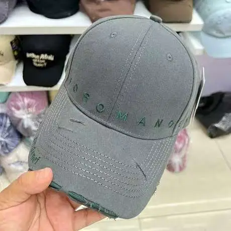 Women's Grey Nike Cap with Letter Embroidery - Image 4