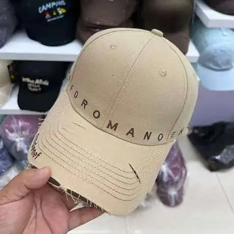 Women's Grey Nike Cap with Letter Embroidery - Image 6