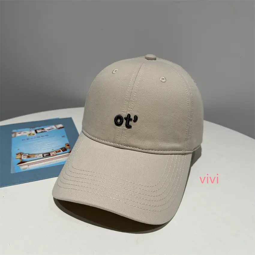 Korean Style Ot Embroidered Baseball Cap for Men Women - Image 5