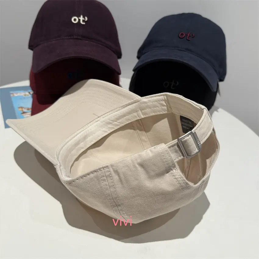 Korean Style Ot Embroidered Baseball Cap for Men Women — feature 2