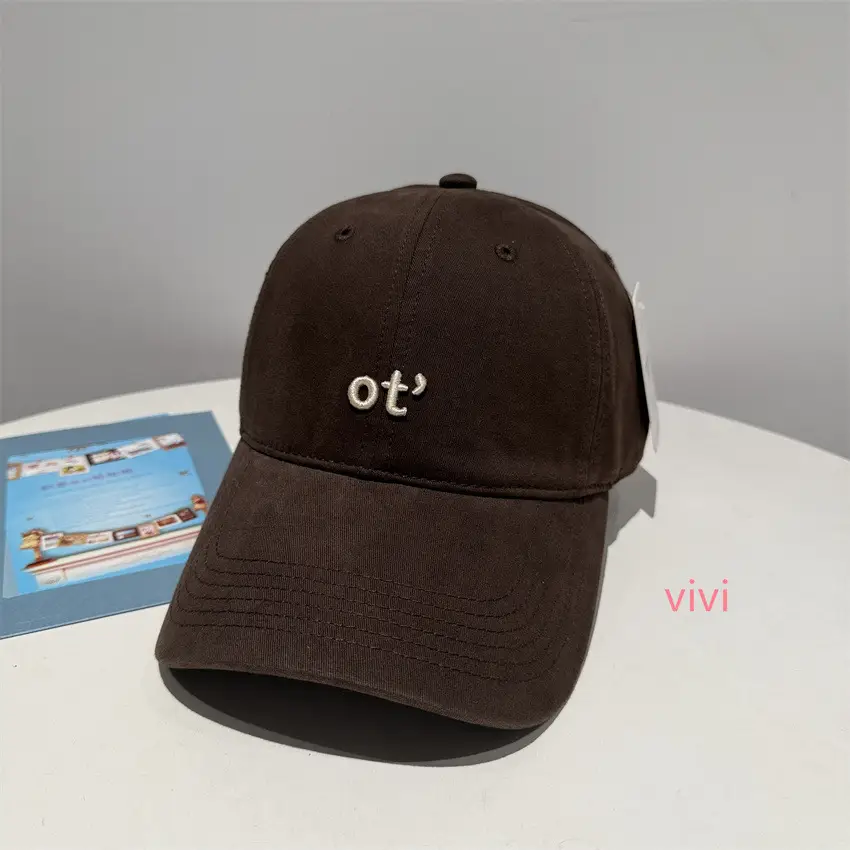 Korean Style Ot Embroidered Baseball Cap for Men Women - Image 3