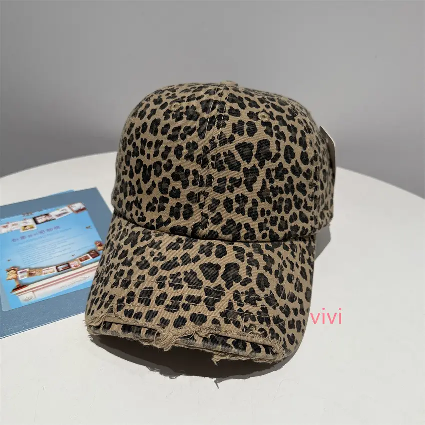 Leopard Print Soft Cap for Women Sun Protection Duckbill Cap - Image 5