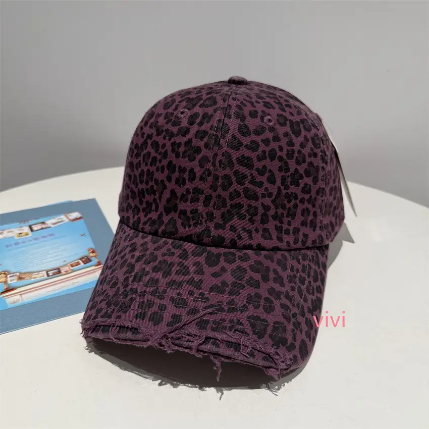 Leopard Print Soft Cap for Women Sun Protection Duckbill Cap - Image 7