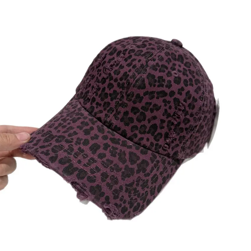 Leopard Print Soft Cap for Women Sun Protection Duckbill Cap - Image 10