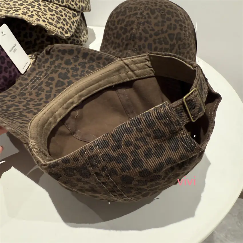 Leopard Print Soft Cap for Women Sun Protection Duckbill Cap — feature 2