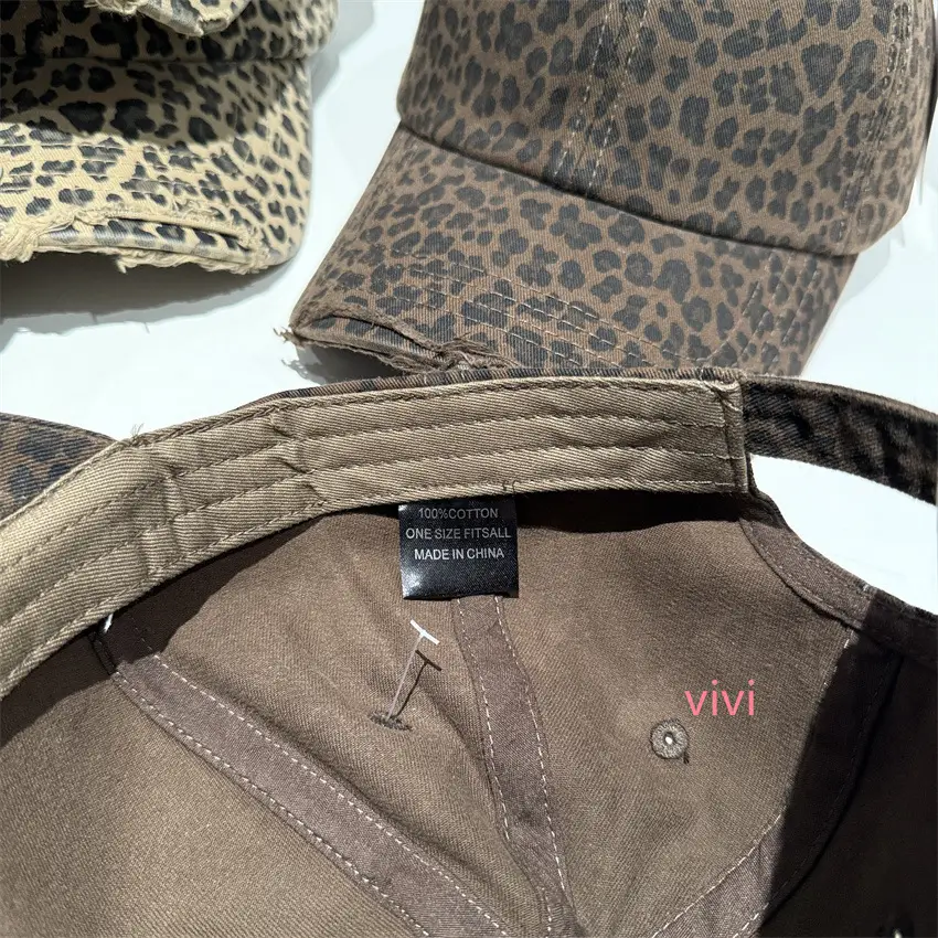 Leopard Print Soft Cap for Women Sun Protection Duckbill Cap — feature 3