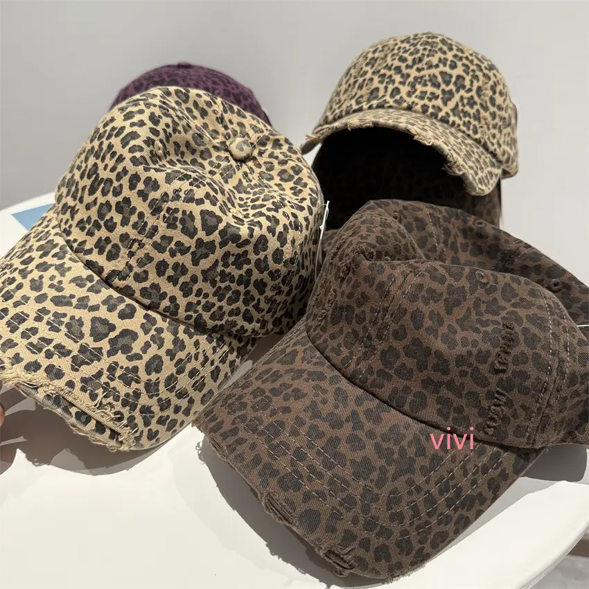 Leopard Print Soft Cap for Women Sun Protection Duckbill Cap — feature 4