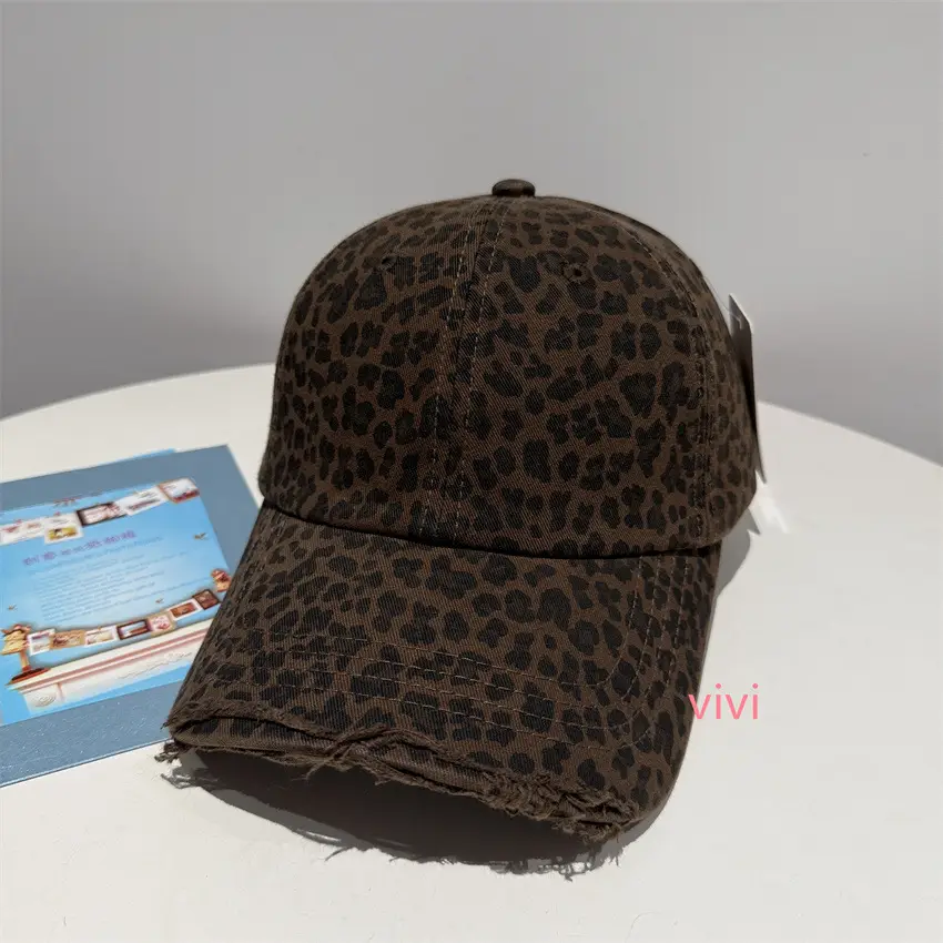 Leopard Print Soft Cap for Women Sun Protection Duckbill Cap - Image 6