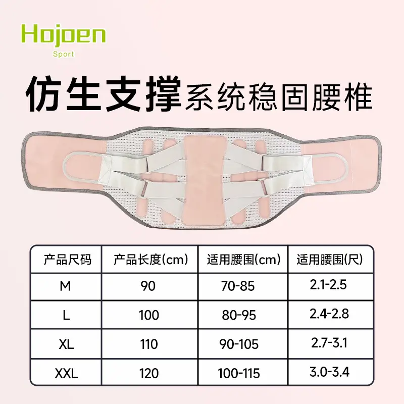 Heat-Pressed Bionic Steel Plate Waist Belt for Back Support - Image 2