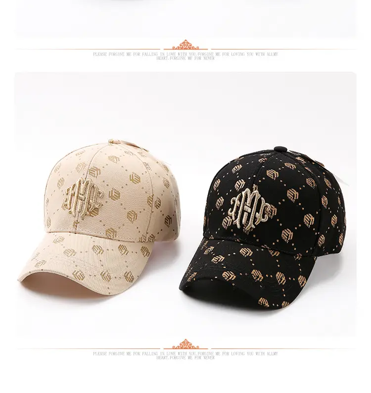 Women Embroidered Baseball Cap Spring Summer Sun Protection — feature 15
