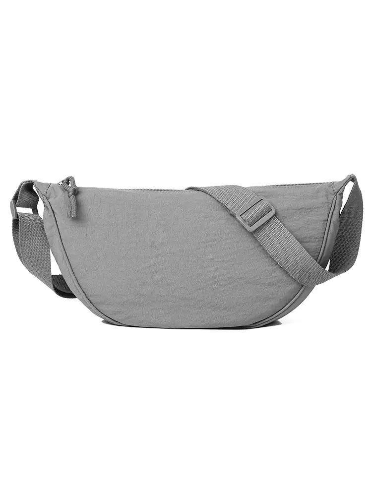 Black Adjustable Strap Fanny Bag for Men Women