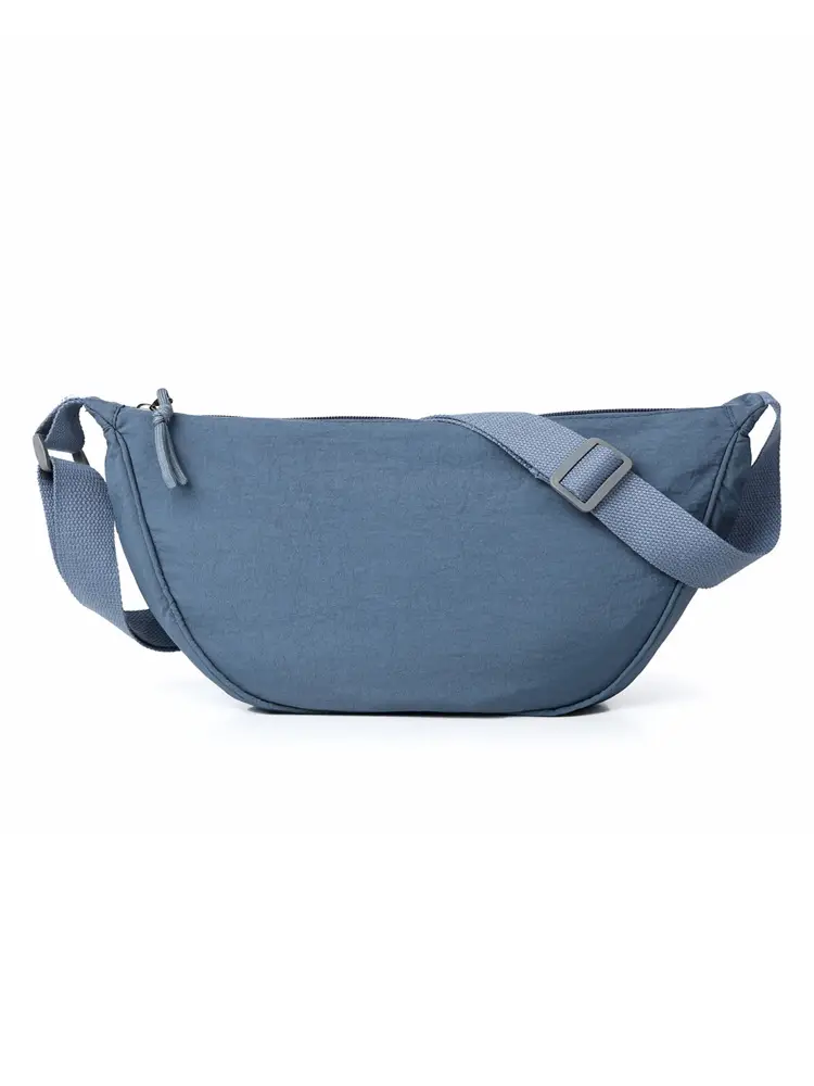Black Adjustable Strap Fanny Bag for Men Women