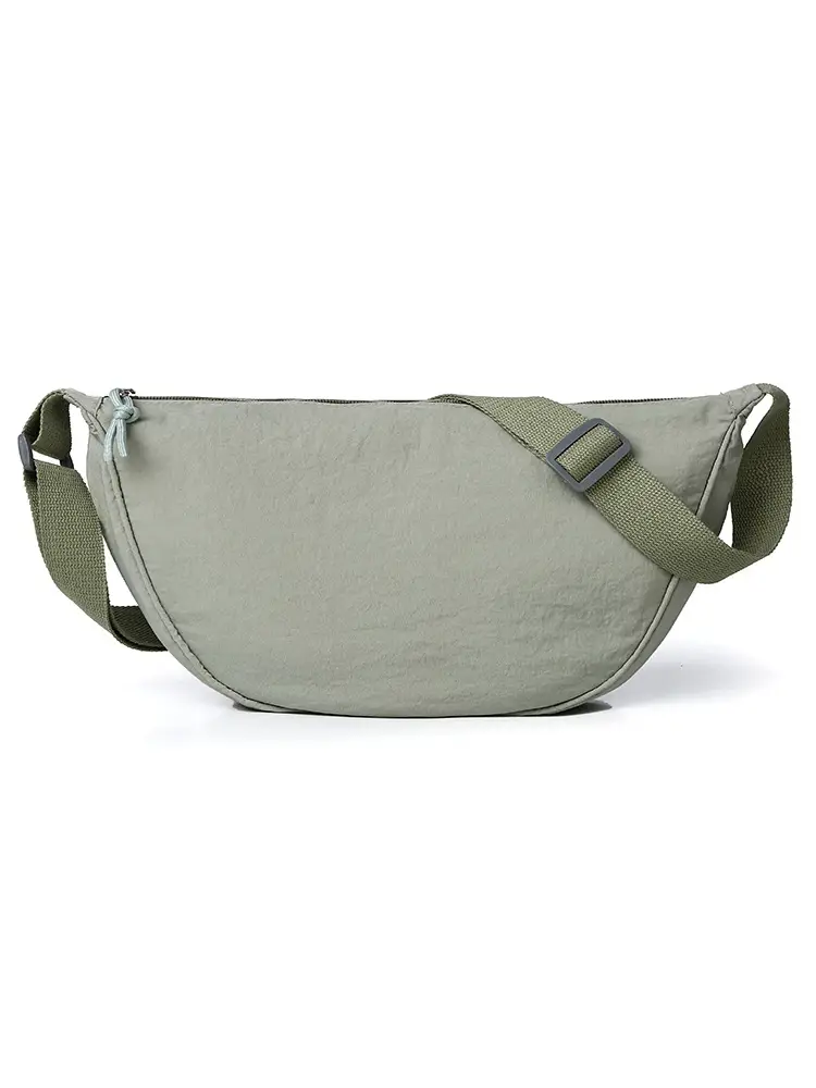 Black Adjustable Strap Fanny Bag for Men Women