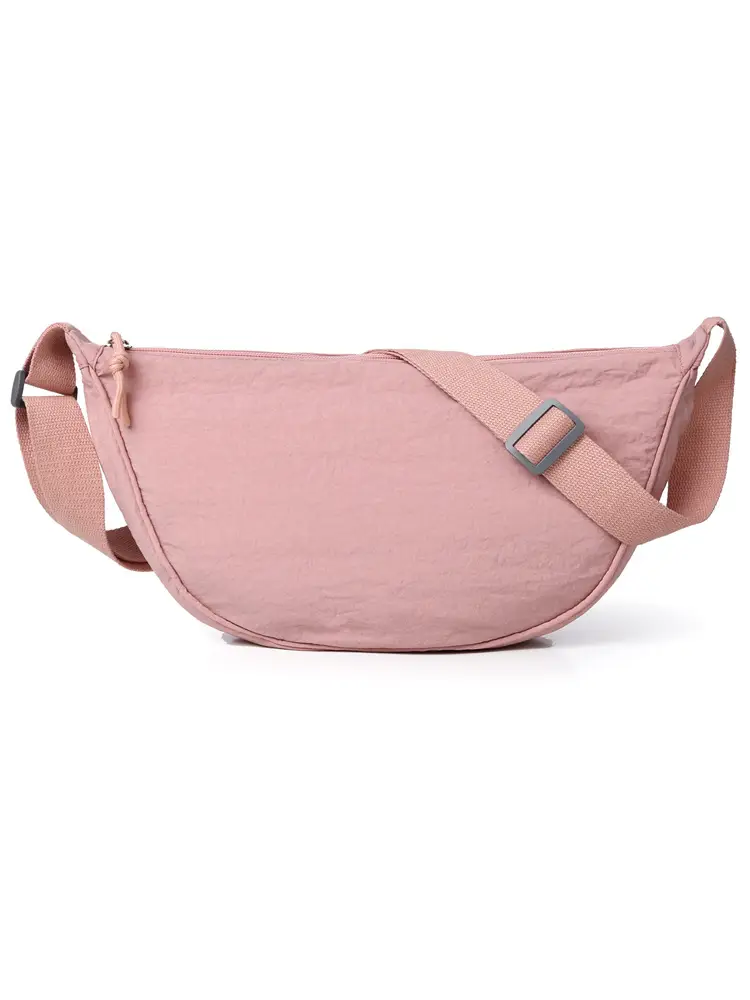 Black Adjustable Strap Fanny Bag for Men Women