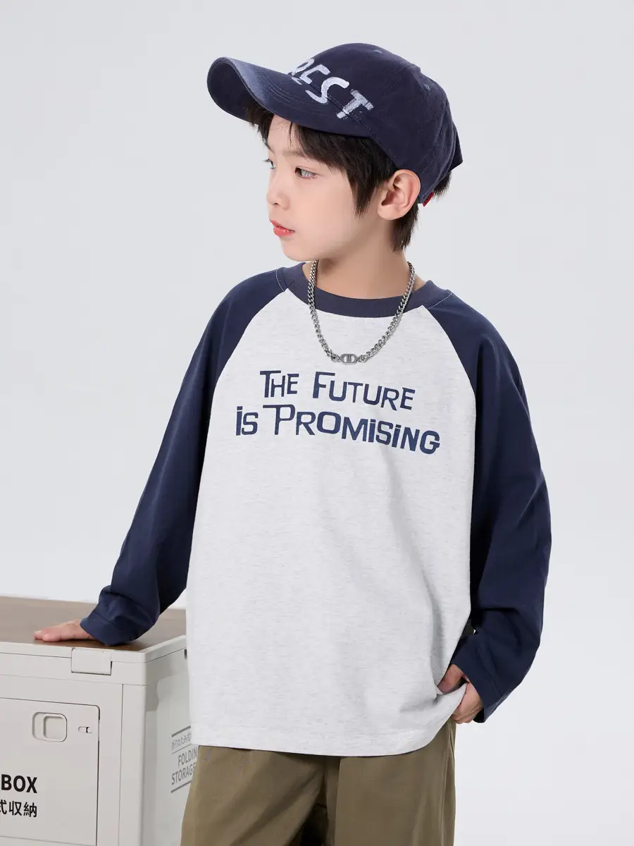 Children's Green Black Raglan Sleeve T-Shirt 2025