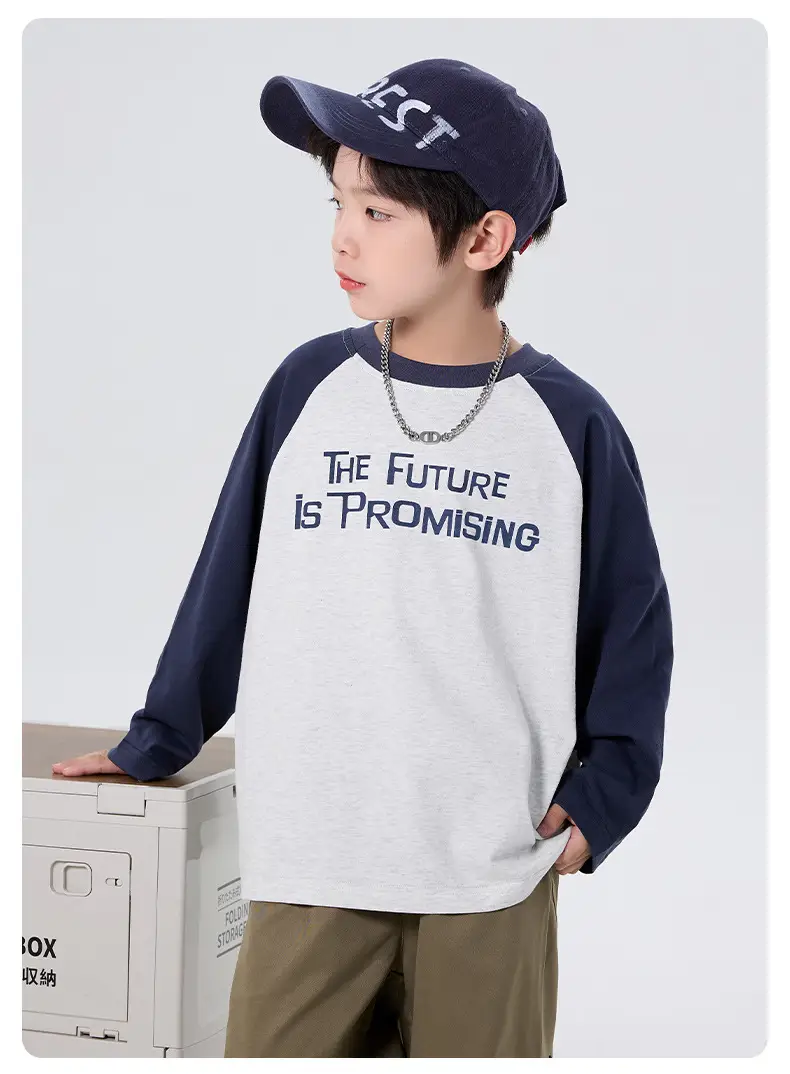 Children's Green Black Raglan Sleeve T-Shirt 2025 — feature 11