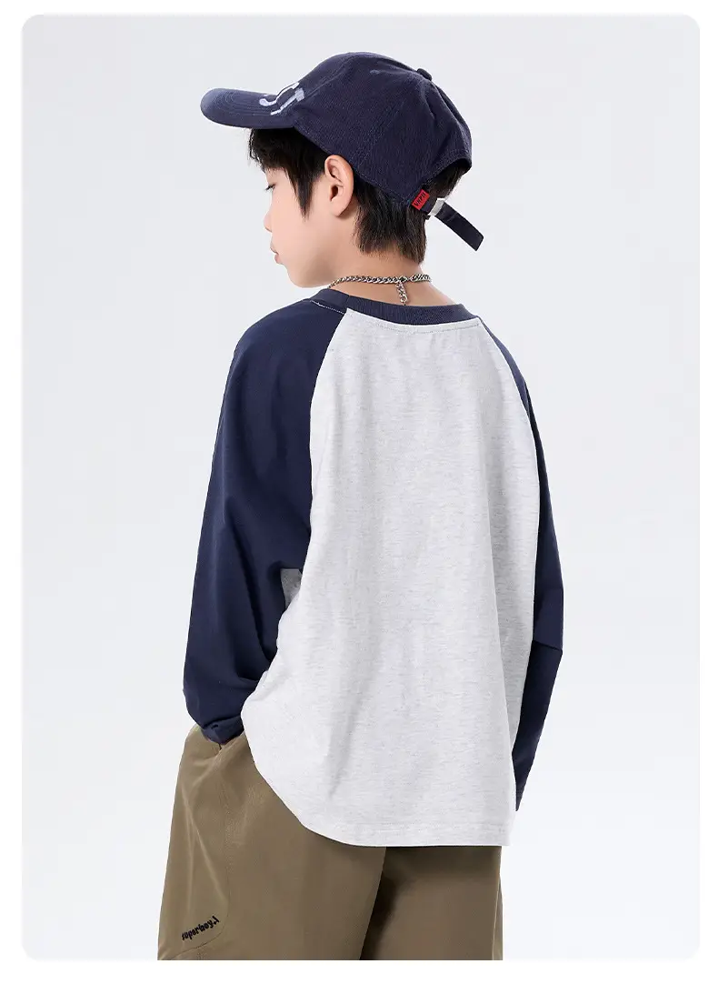 Children's Green Black Raglan Sleeve T-Shirt 2025 — feature 13