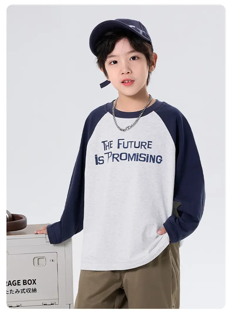 Children's Green Black Raglan Sleeve T-Shirt 2025 — feature 9