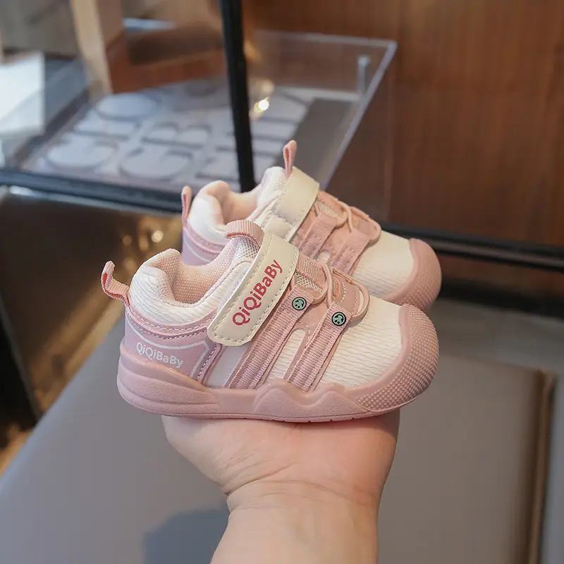 Baby Toddler Shoes Men's Spring and Autum Baby Shoes Soft Sole Non-Slip 0 to 1-3 Years Old Girls' Shoes Non-Falling Breathable Shoes