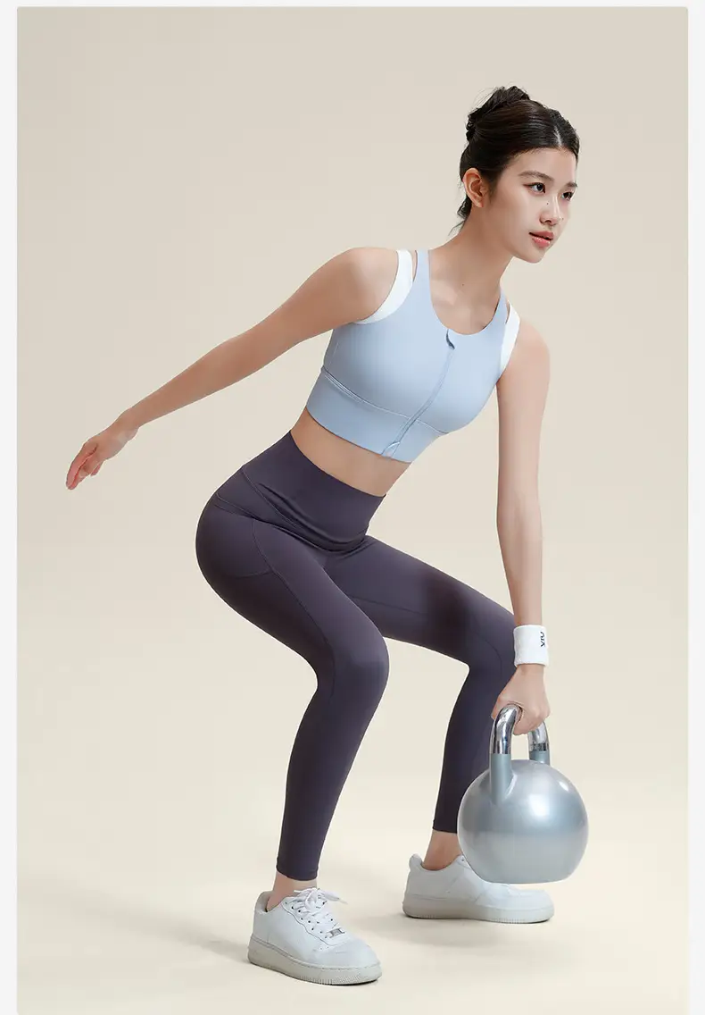 Front Zipper Large Size Sports Vest Women's High-Intensity Outer Wear Secondary Breast Bra Running Fitness Anti-Vibration Underwear — feature 21