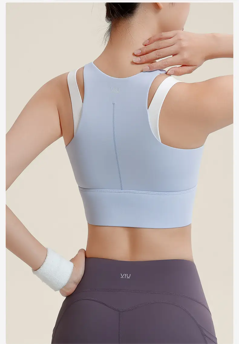 Front Zipper Large Size Sports Vest Women's High-Intensity Outer Wear Secondary Breast Bra Running Fitness Anti-Vibration Underwear — feature 22