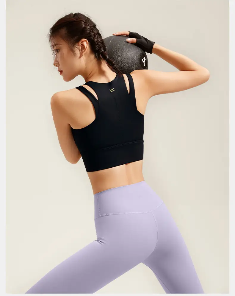 Front Zipper Large Size Sports Vest Women's High-Intensity Outer Wear Secondary Breast Bra Running Fitness Anti-Vibration Underwear — feature 32