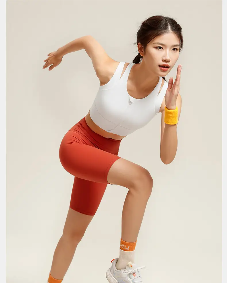 Front Zipper Large Size Sports Vest Women's High-Intensity Outer Wear Secondary Breast Bra Running Fitness Anti-Vibration Underwear — feature 33