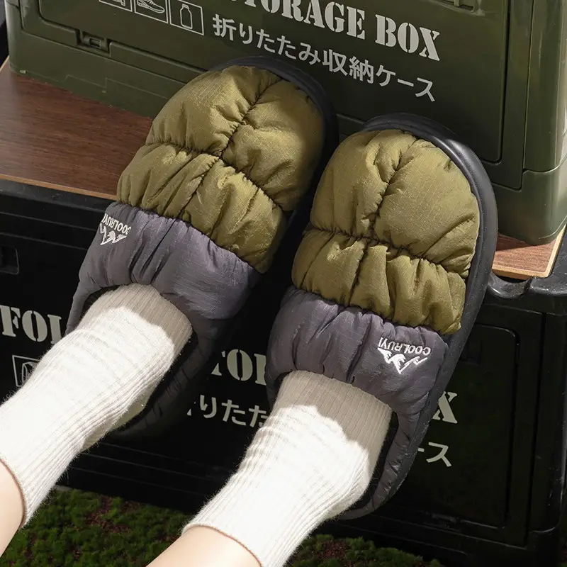 Autumn and Winter Cotton Slippers for Men and Women Indoor Home Outdoor Thick Sole Plus Velvet Thickened Warm Outer Cotton Shoes Wholesale - Image 6