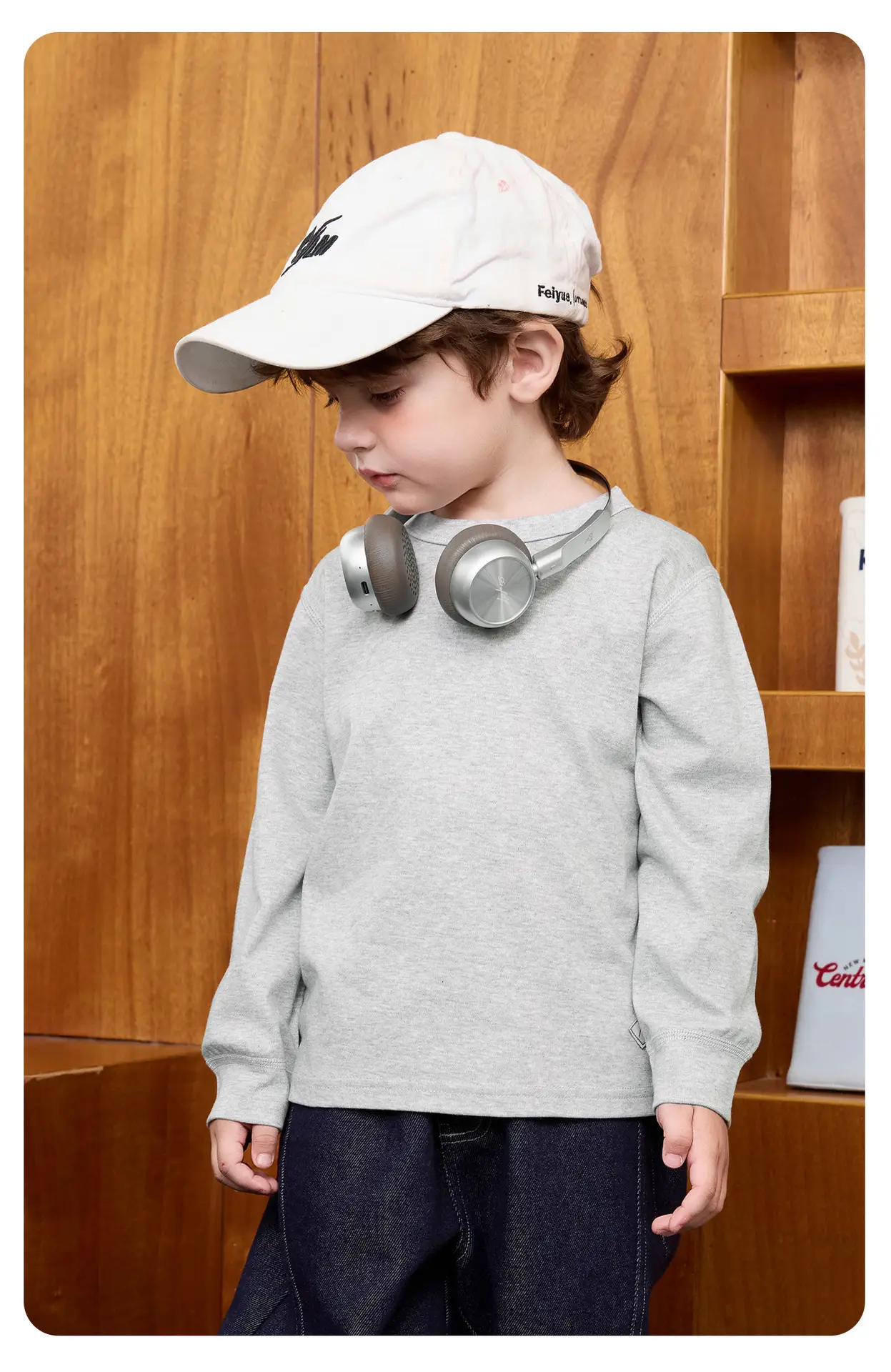 Right European Style Boys Long Sleeve T-Shirt Grey 2026 — feature 30