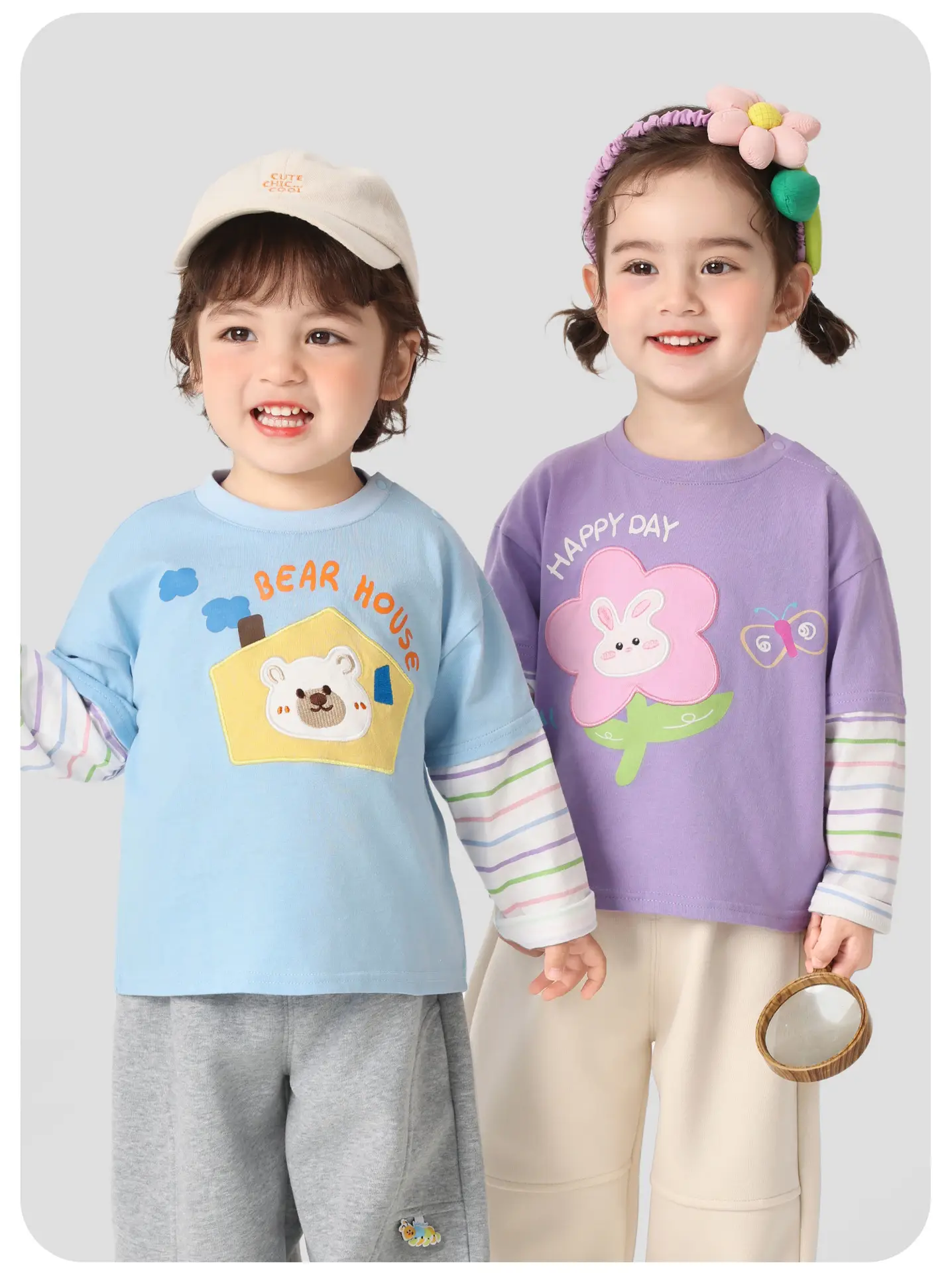 Girls Long Sleeve T-Shirt Cute Print Spring Clothing — feature 10