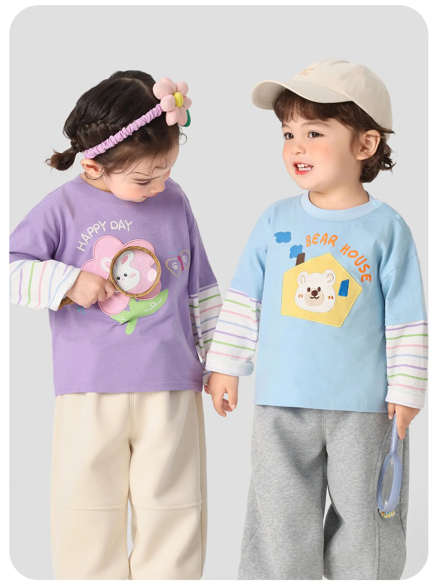 Girls Long Sleeve T-Shirt Cute Print Spring Clothing — feature 9