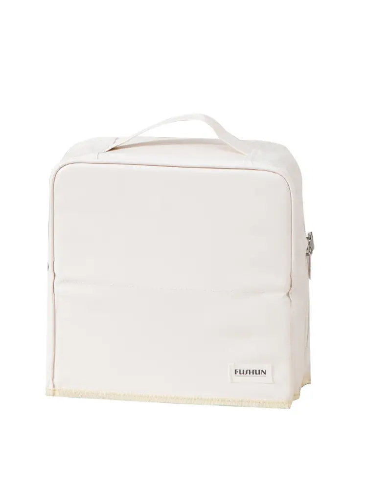 Women Travel Makeup Brush Storage Bag White 26x10cm
