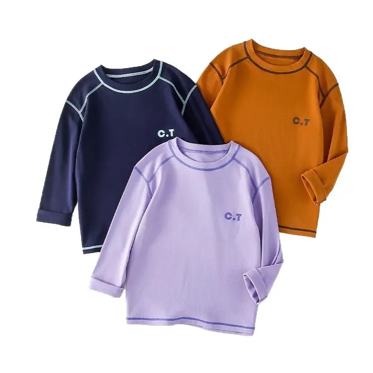 Infrared Heating Cotton Boys Girls T-Shirt Antibacterial - Image 8