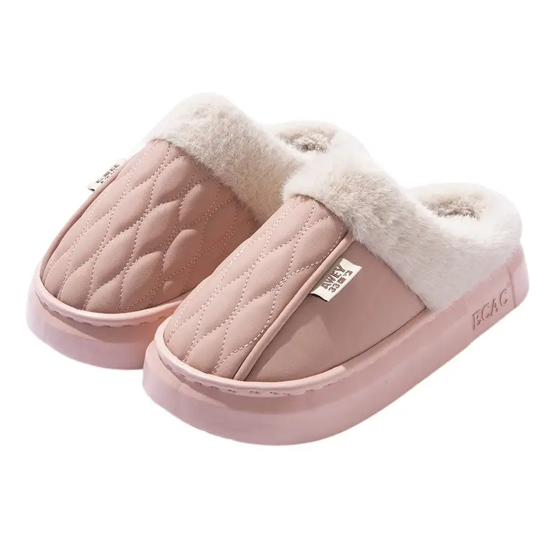 Women Waterproof Cotton Slippers Autumn Winter 2025