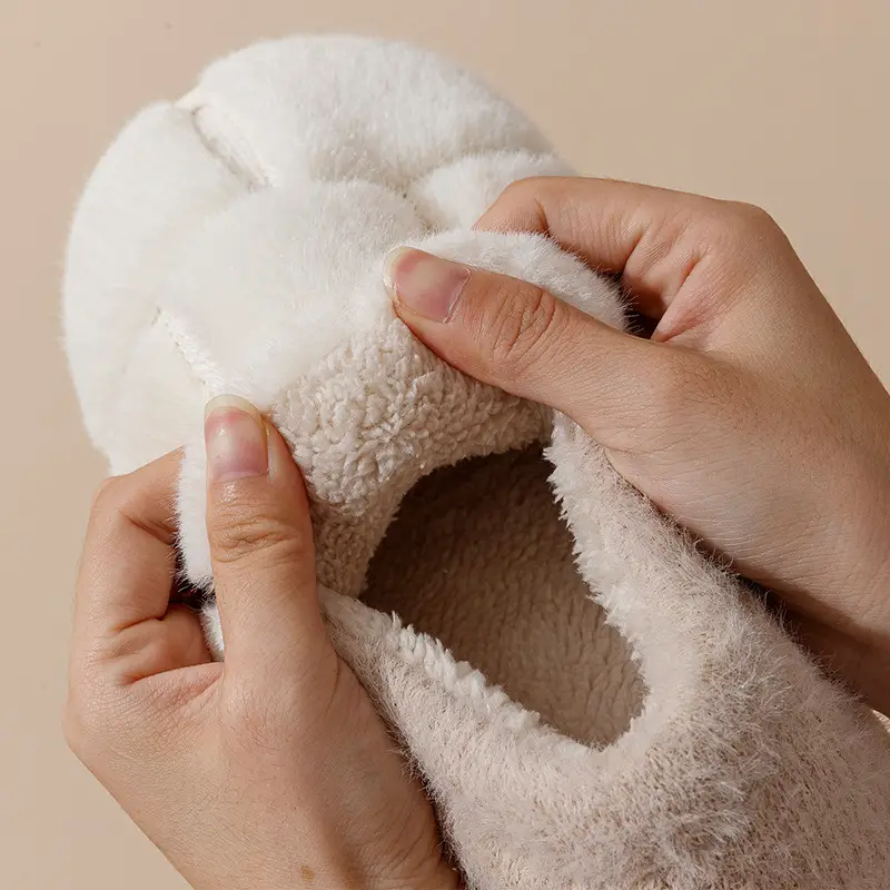 New Style Fleece Lined Winter Slippers for Women