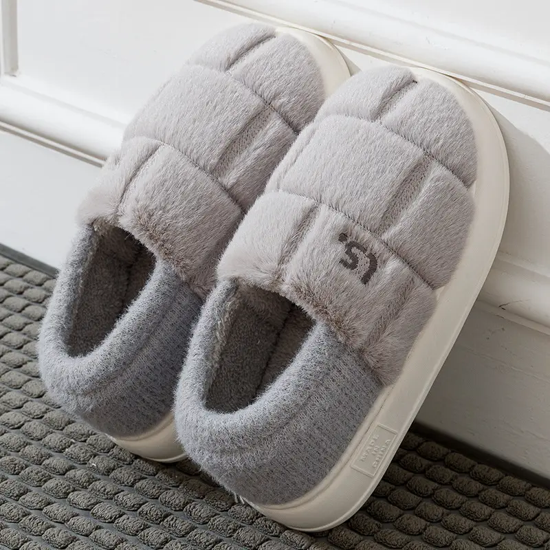 New Style Fleece Lined Winter Slippers for Women