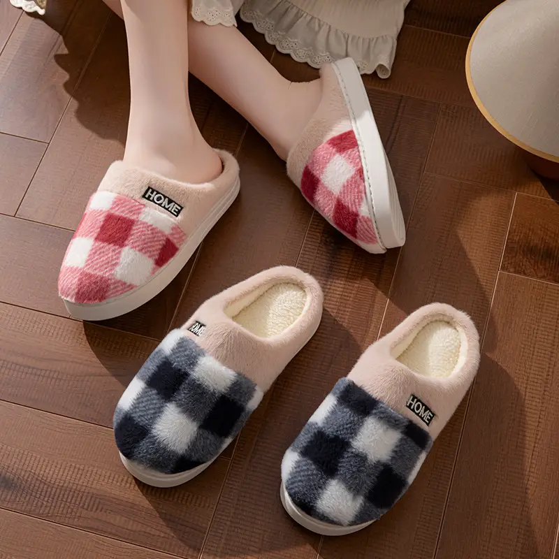 Women's Winter Plush Slippers Home Warm Non-Slip - Image 5