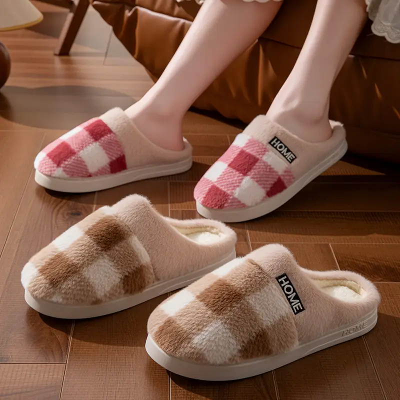 Women's Winter Plush Slippers Home Warm Non-Slip - Image 6