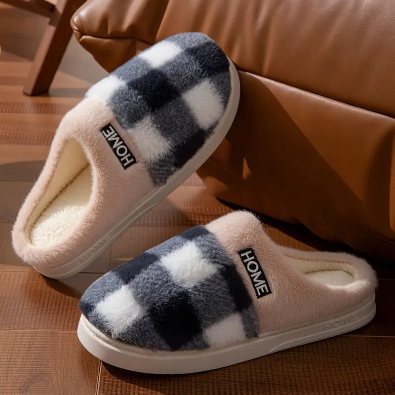 Women's Winter Plush Slippers Home Warm Non-Slip - Image 8